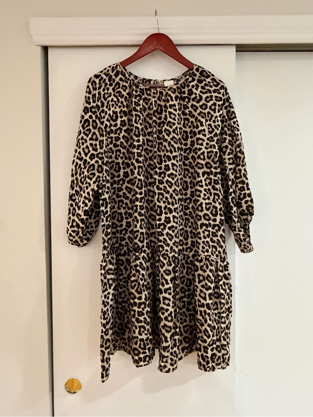 H&M Women’s Leopard Print Dress - Beige and Black
